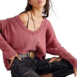 Free People New Magic Thermal Top In Cowboy